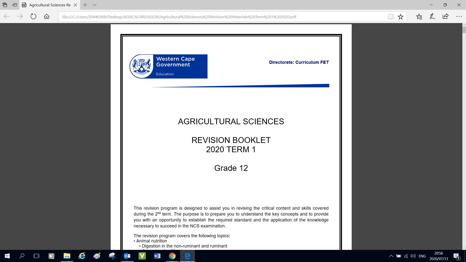 agricultural science grade 12 assignment memo 2022